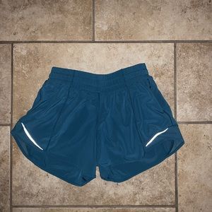 SOLD blue lululemon hotty hot shorts